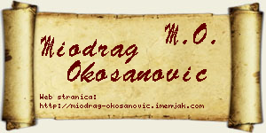 Miodrag Okošanović vizit kartica